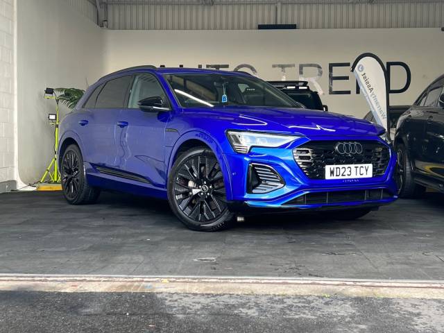Audi Q8 0.0 E-tron 300kW 55 Quattro 114kWh Black Edition 5dr Auto ESTATE Electric Blue