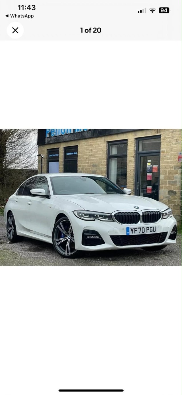 BMW 3 Series 2.0 320d MHT M Sport 4dr Step Auto SALOON Diesel White